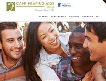 Tablet Screenshot of capehearingaids.co.za